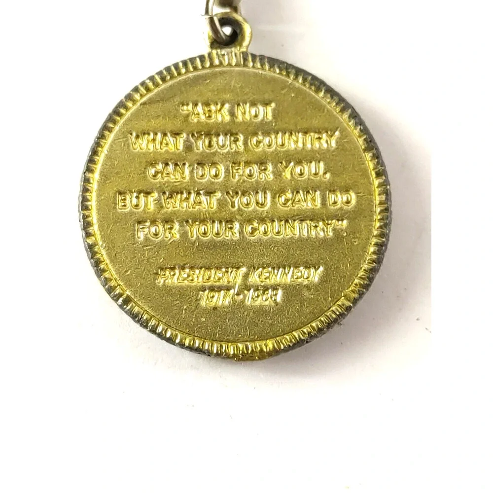 John F. Kennedy Ask Not What Your Country Keychain Keyring